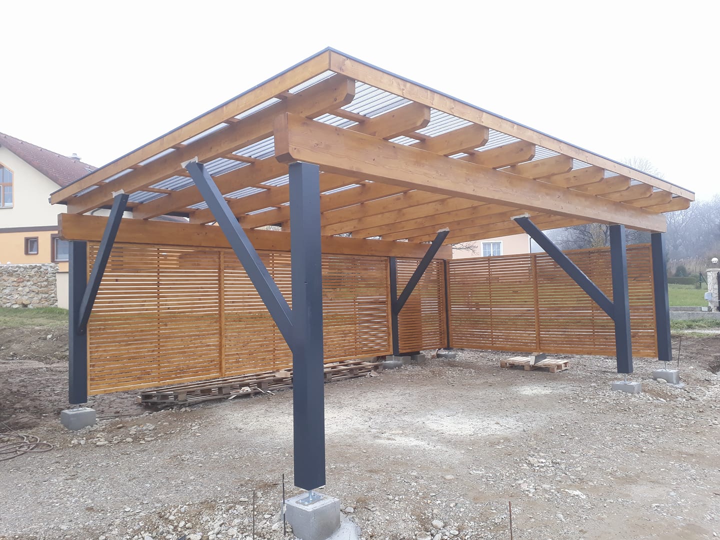 Carport Bausatz Pultdach Terrassenüberdachungen